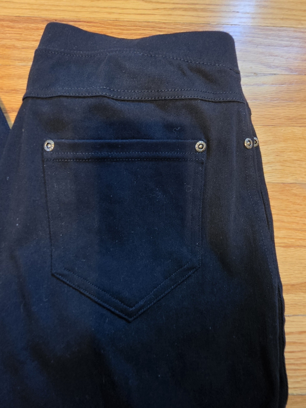 Lildy Black Denim Jeggings - Stretch Cotton Blend - Picture 2 of 6